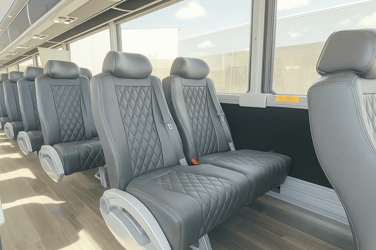 interior of Charter Bus Rental Piscataway charter bus